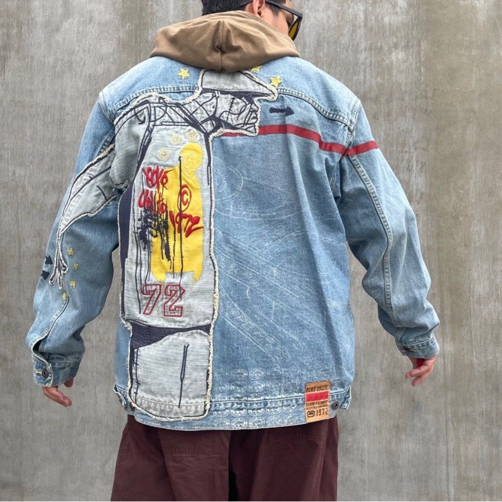 Ecko Unlimited Foundry Interloop Denim Jacket Rar… - image 1